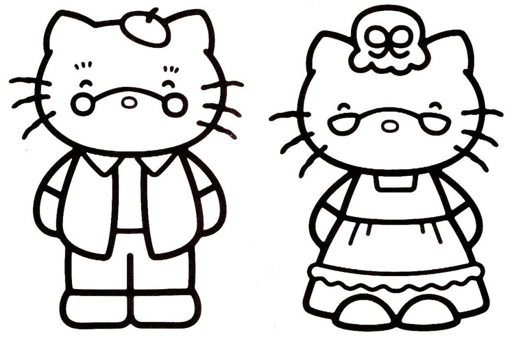 dibujo-hello-kitty-y-sus-amigos-12 - Hello Kitty - España